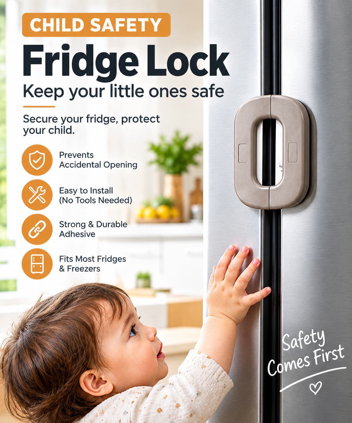Refrigerator Lock for Child Safety Lock Fridge Lock