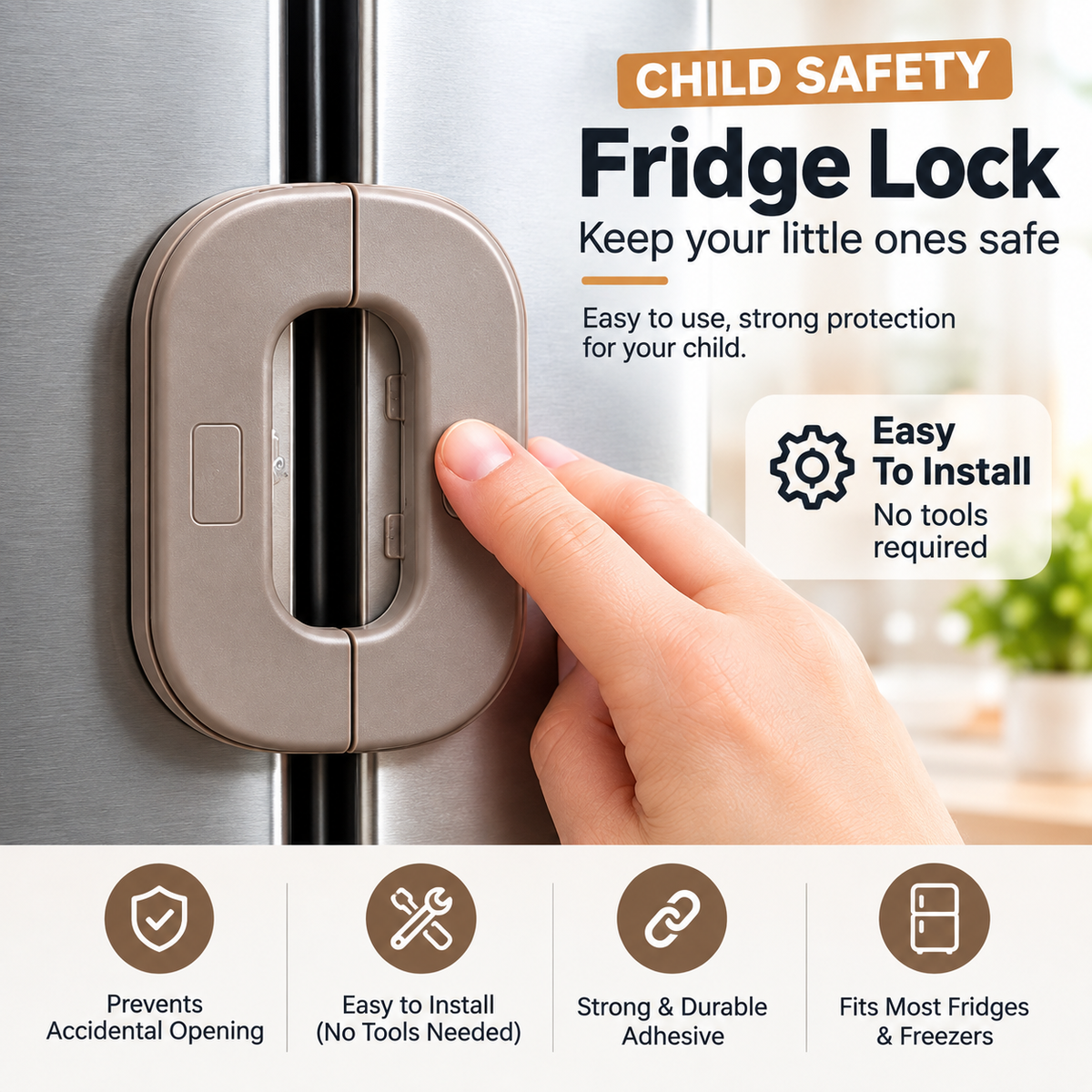 Refrigerator Lock for Child Safety Lock Fridge Lock